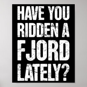 Norwegischer Fjord Horseback Riding Fjord Poster