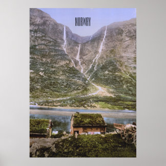 Norwegischer Fjord Poster