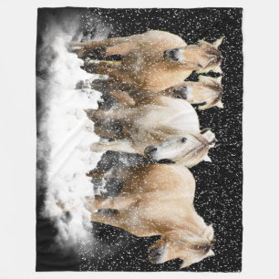 Norwegischer Fjord-Schnee Blnaket Fleecedecke