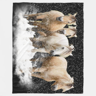 Norwegischer Fjord-Schnee Blnaket Fleecedecke