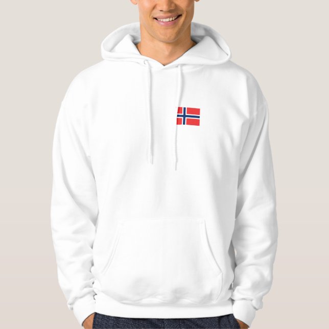 Norwegischer Flaggen-Skandinavier Hoodie (Vorderseite)
