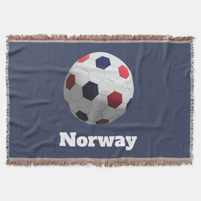 norwegischer Fußball Decke (Vorderseite)