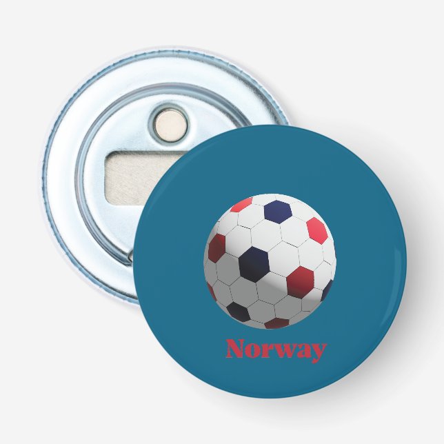 Norwegischer Fußball Flaschenöffner (Vorderseite)