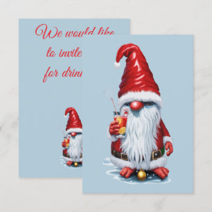Norwegischer Gnome mit Cranberry Juice Cocktail Einladung