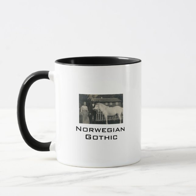 Norwegischer Gothic Real-Foto-Kaffee Tasse (Links)