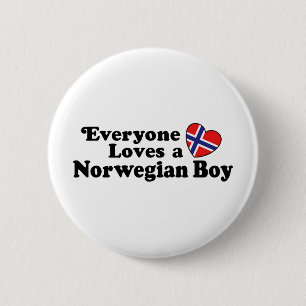 Norwegischer Junge Button