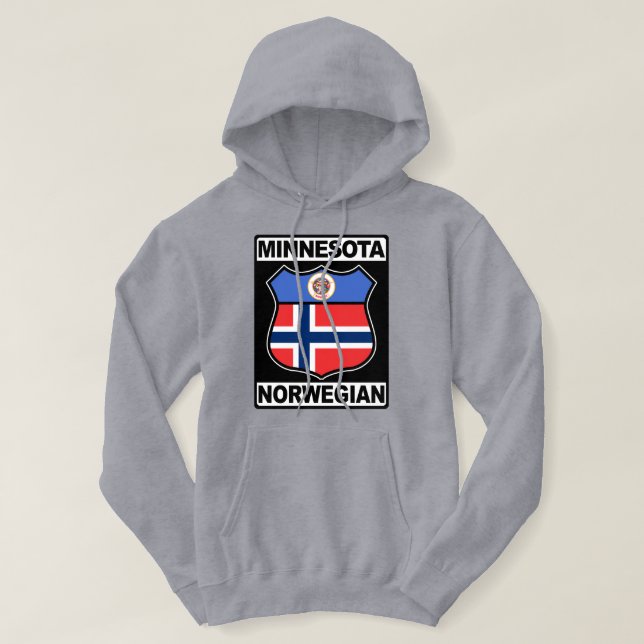 Norwegischer Minnesotaner Hoodie (Design vorne)