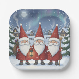Norwegischer Nacht-Nisse, Papierplatten Pappteller
