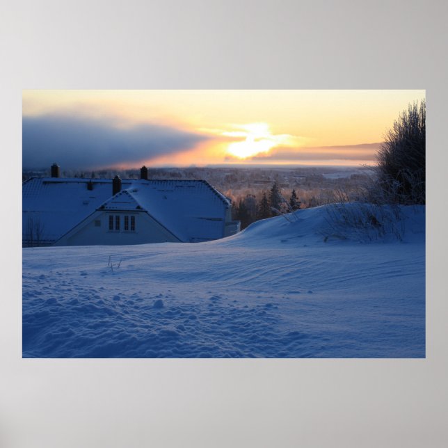 Norwegischer Schnee Poster (Vorne)