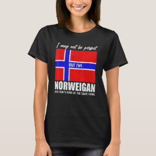 Norwegischer Stolz Skandinavien Norwegen Flaggenst T-Shirt