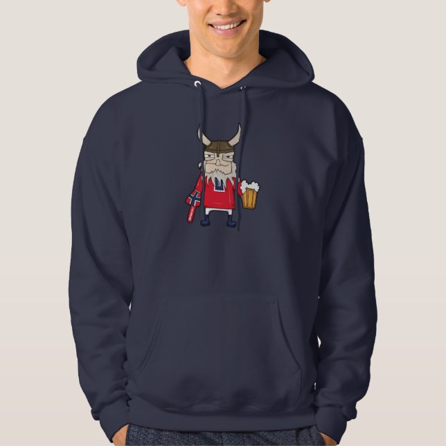 Norwegischer Wikingerkönig Hoodie (Vorderseite)