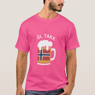Norwegisches Bier Bitte Ol Takk, Nordic-witz T-Shirt