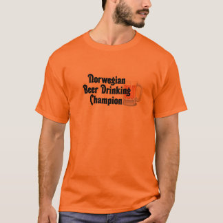 Norwegisches Bier-trinkender Meister T-Shirt
