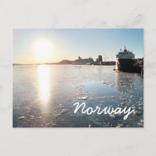 Norwegisches Eis Postkarte