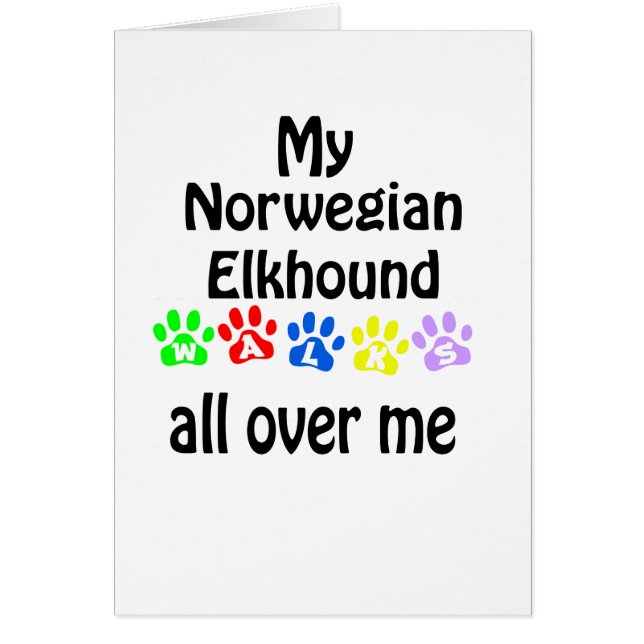 Norwegisches Elkhound Walking Design (Vorne)