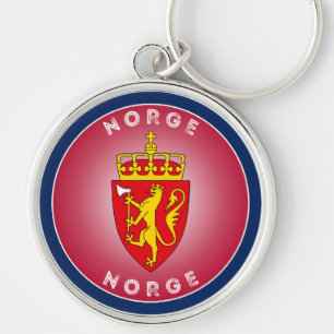 Norwegisches Erbe-Emblem Schlüsselanhänger