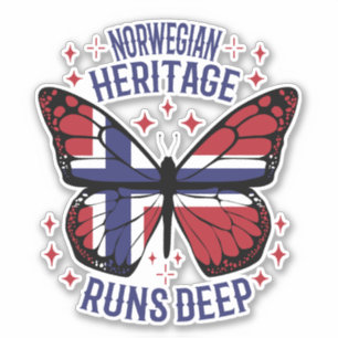 NORWEGISCHES ERBE IST TIEF AUFKLEBER