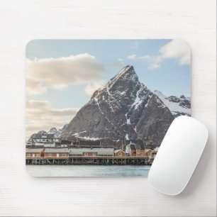 Norwegisches Fischerdorf Lofoten Mousepad