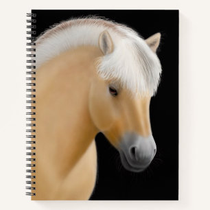 Norwegisches Fjord Horse 8.5 x 11 Spiral Notebook Notizbuch
