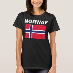 Norwegisches Flaggengebiet T-Shirt