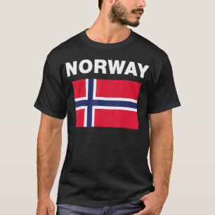 Norwegisches Flaggengebiet T-Shirt