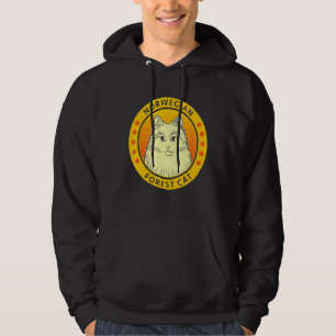 Norwegisches Forest Cat Portrait Hoodie