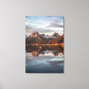 Norwegisches Foto für Berggebiete Leinwanddruck