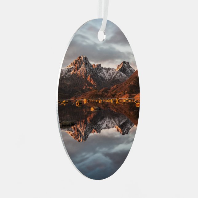 Norwegisches Foto für Berggebiete Ornament Aus Metall (Vorderseite Rechts)