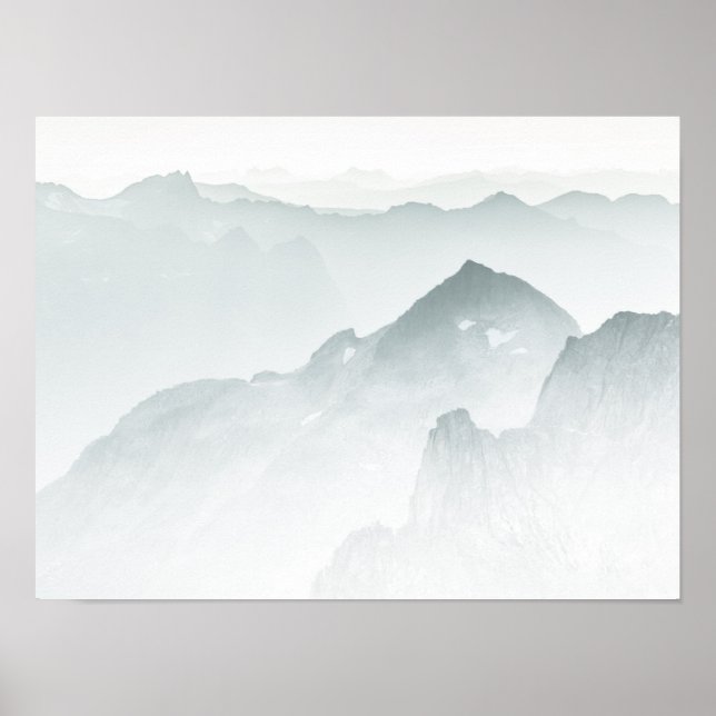 Norwegisches Foto für Berggebiete Poster (Vorne)