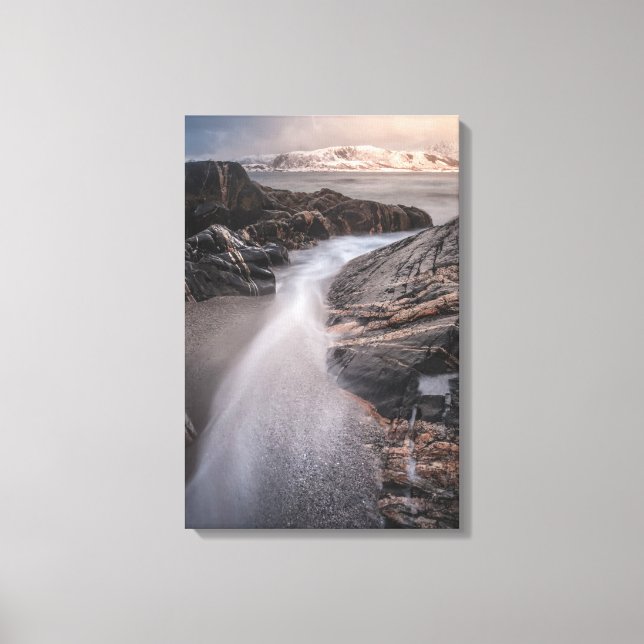 Norwegisches Foto Leinwanddruck (Vorderseite)