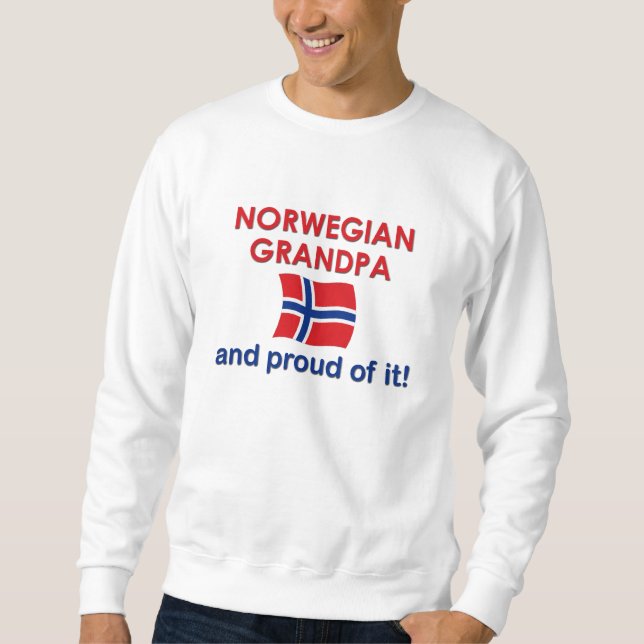 Norwegisches Großvater-Stolzes auf es Sweatshirt (Vorderseite)
