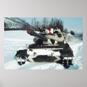 Norwegisches Hauptpanzer des Leoparden 1 Poster