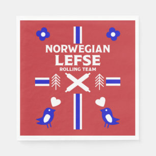 Norwegisches Lefse Flatbread Serviette