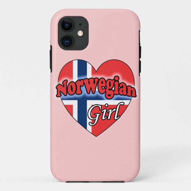 Norwegisches Mädchen Case-Mate iPhone Hülle (Rückseite)
