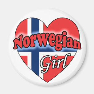 Norwegisches Mädchen Magnet