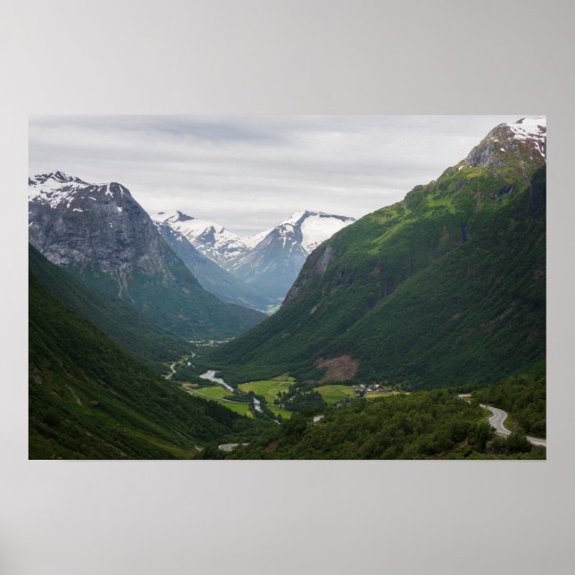 norwegisches Poster im Hjelle-Tal (Vorne)