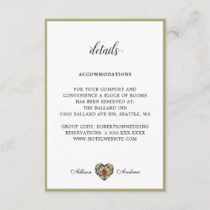 Norwegisches Rosemalherz   Angaben Begleitkarte