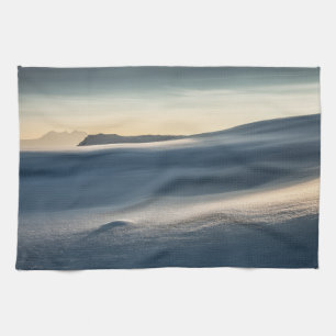 Norwegisches Schneegebiet-Foto Geschirrtuch