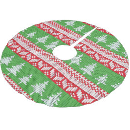 Norwegisches Weihnachtsbaummuster Polyester Weihnachtsbaumdecke