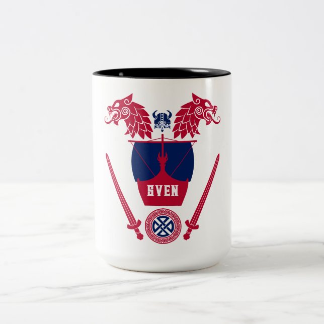 Norwegisches Wiking Zweifarbige Tasse (Mittel)