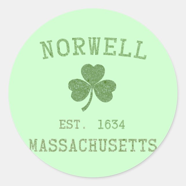 Norwell MA Sticker (Vorderseite)