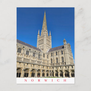 Norwich Cathedral Aussicht Postkarte