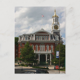 Norwich, CT. Rathaus Postkarte