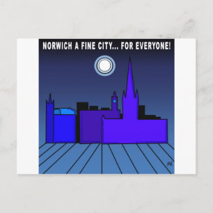 Norwich eine schöne Stadt für alle Postkarte