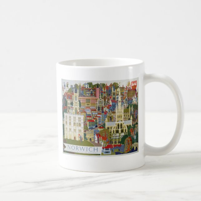 Norwich England Kaffeetasse (Rechts)