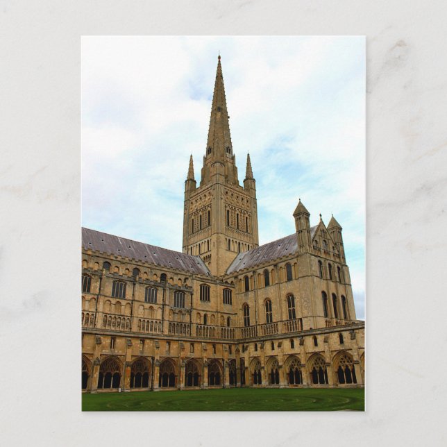 Norwich Kathedrale Norfolk. Postkarte (Vorderseite)