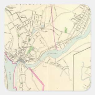 Norwich Quadratischer Aufkleber