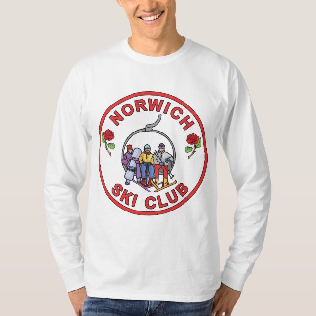 Norwich Ski Club Herren's langärmeliges Shirt (Vorderseite)