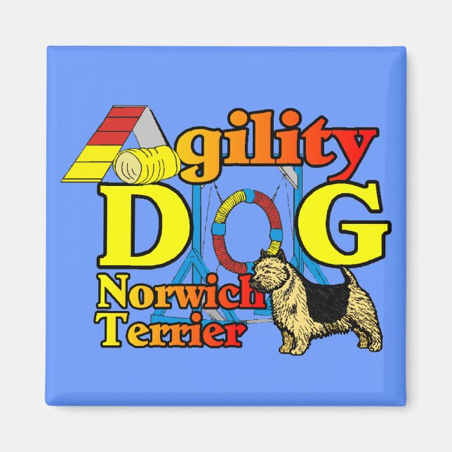 Norwich_Terrier_Agility Magnet (Vorne)