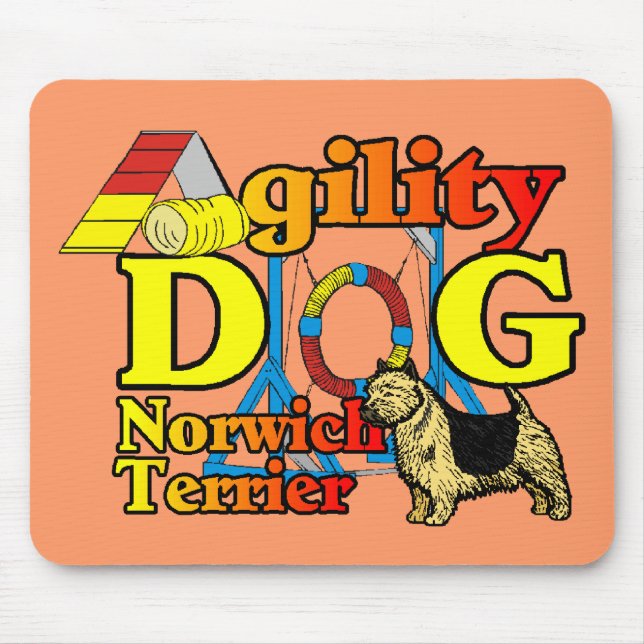 Norwich_Terrier_Agility Mousepad (Vorne)